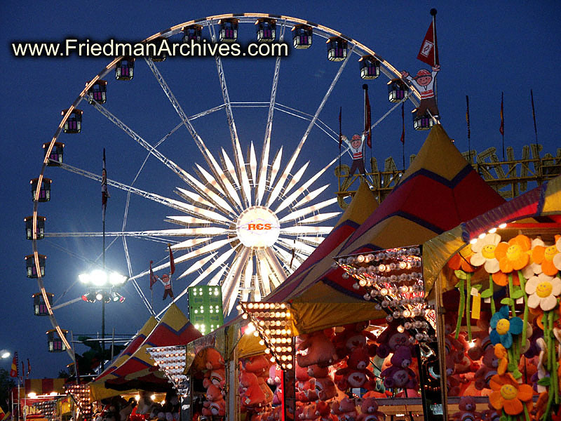 Ferris Wheel - Blue Sky 6x9 300 dpi
