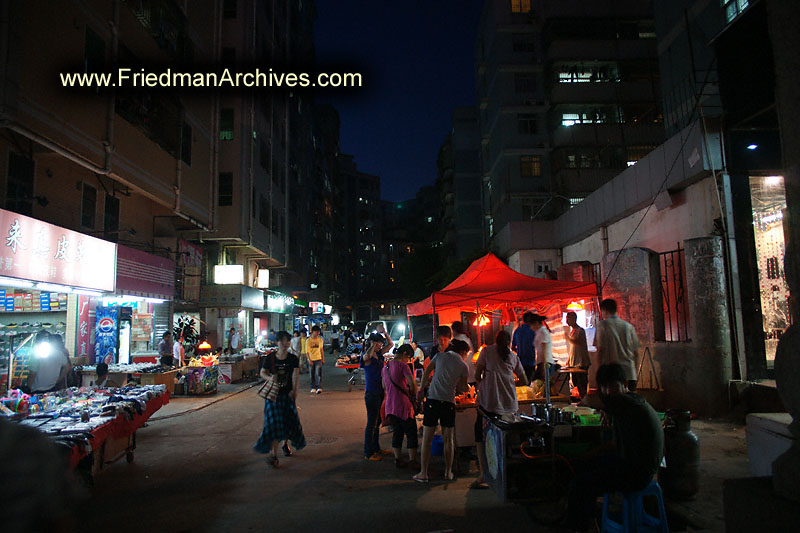 Street Vendor at Night 1