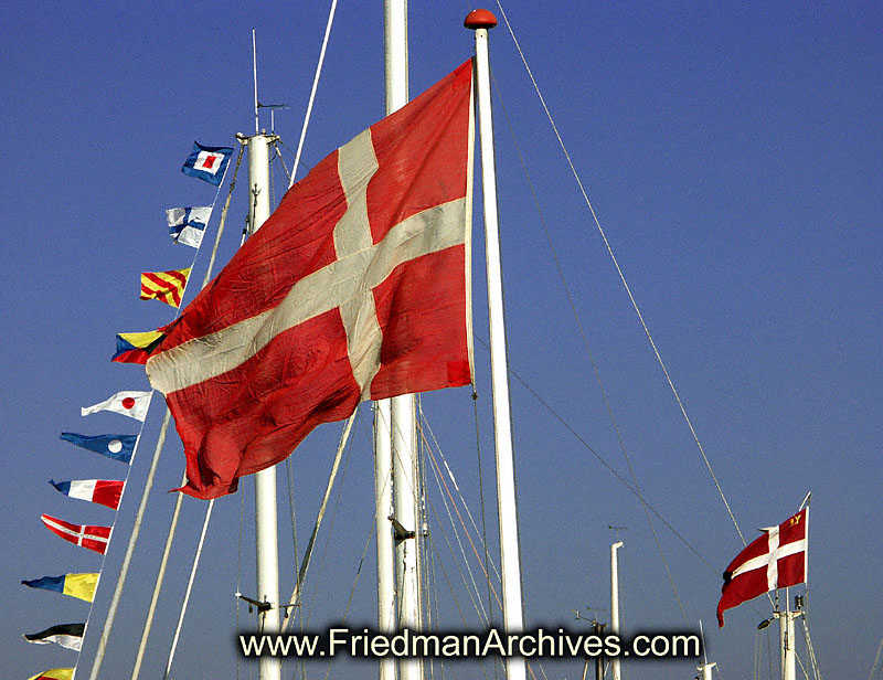 Danish Flags 6x8 300 dpi