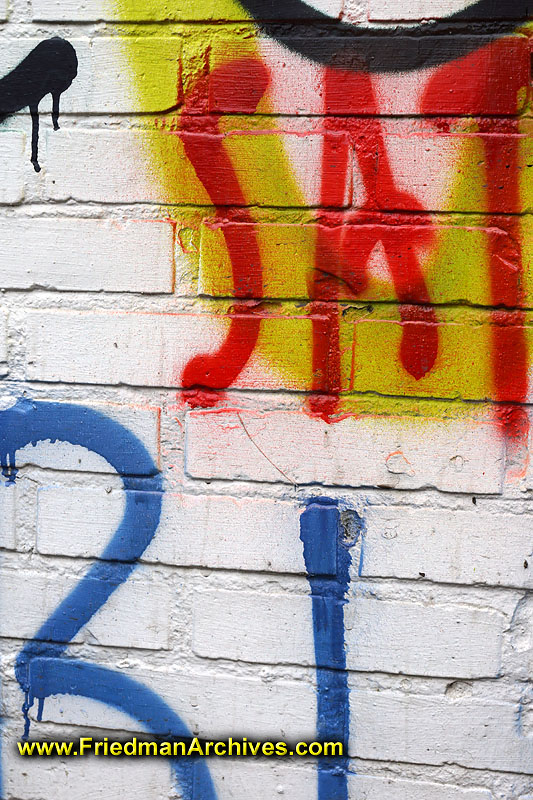 paint,brick,wall,graffiti,blue,red,yellow,abstract,close-up,