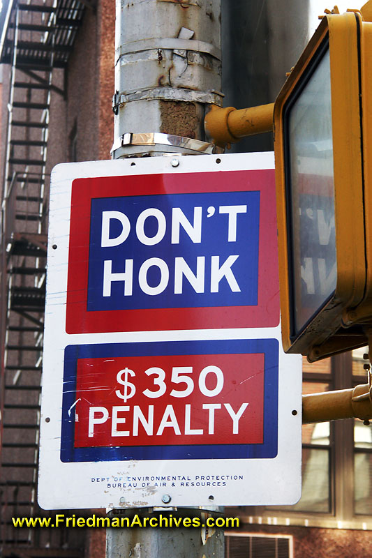 NYC,automobile,transportation,streets,congestion,traffic,cars,honk,horn,honking,noise,city,urbanksignage,sign,