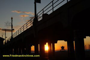 Huntington Beach Pier at Sunset