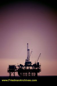 Oil Rig Drilling Platform