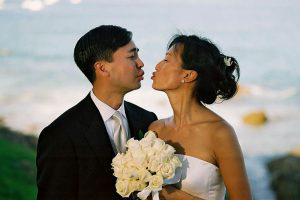 Wedding Sampler Almost Kissing
