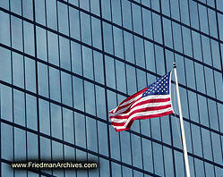 American Flag and Glass Building PICT2305