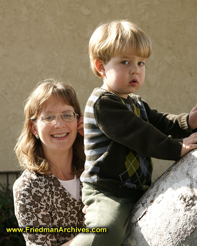 Mother and Son Portrait