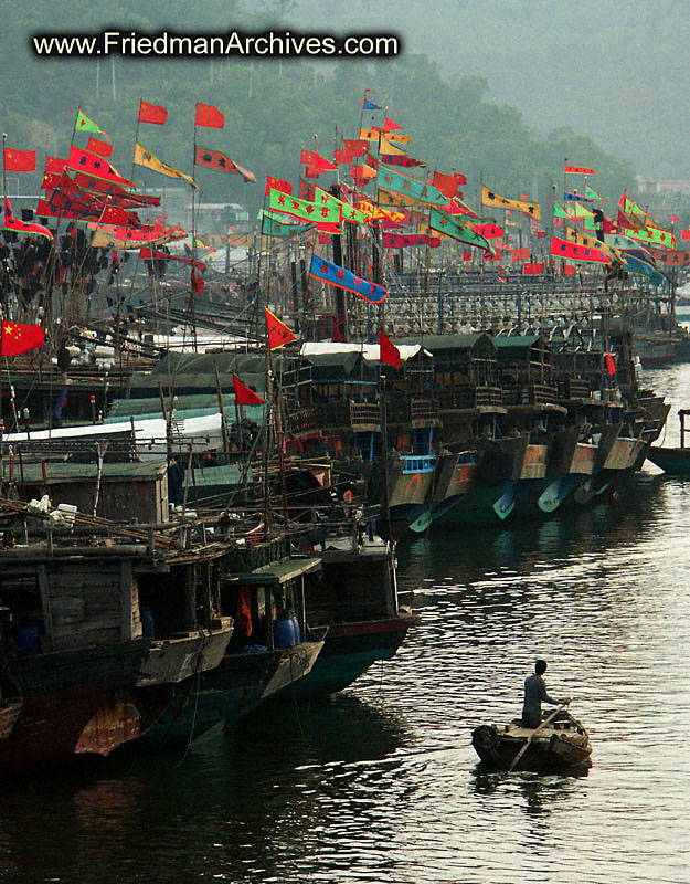 Boat Harbor and Flags