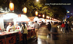 Mile long food vendors