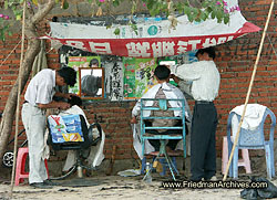 Outdoor Haircut