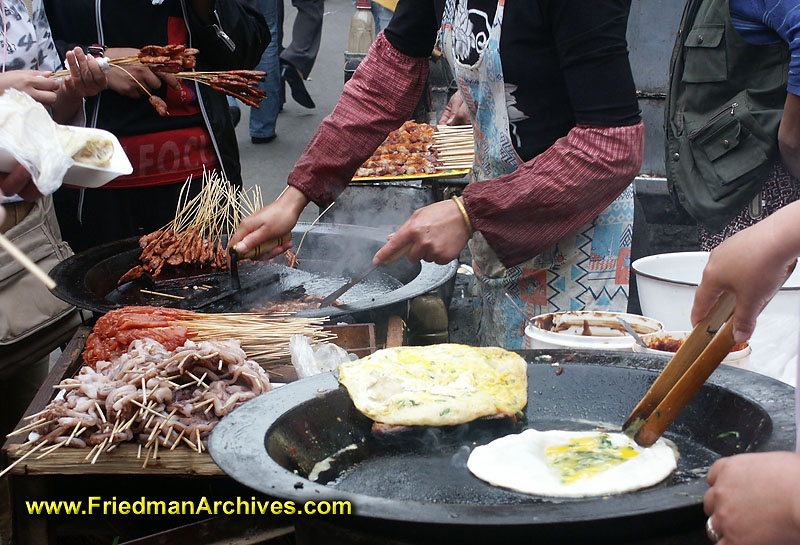 Street Food Vendor Hands