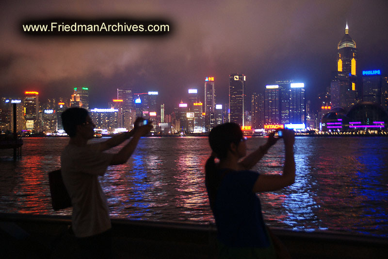 Hong Kong Tourists cameras photos