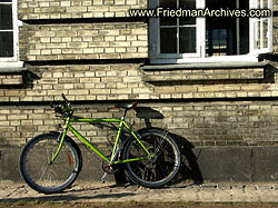 Bicycle and brick wall 6x8 300 dpi