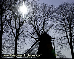 Windmill Silhouette 6x8 300 dpi