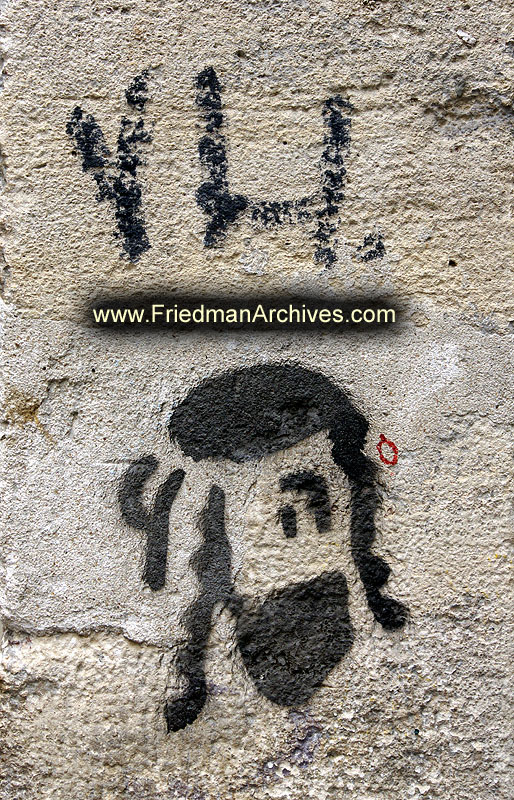 grafitti,orthodox,jews,jewish,france,paris,europe,travel,holiday,vacation,tourist,stock