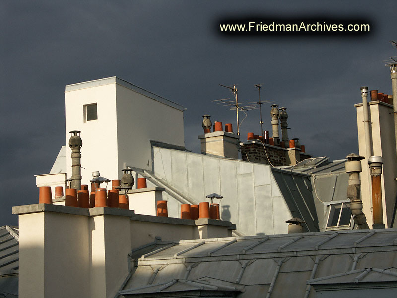 architecture,roof,rooftops,chimney,chimnies,france,paris,europe,travel,holiday,vacation,tourist,stock