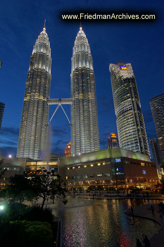 Petronas, Towers, Kuala Lumpor,building,icon,twilight,dusk,night,handheld,