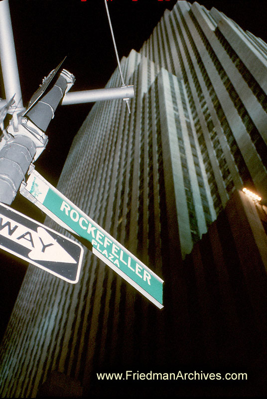 Rockefeller Street Sign 8x12 300 dpi