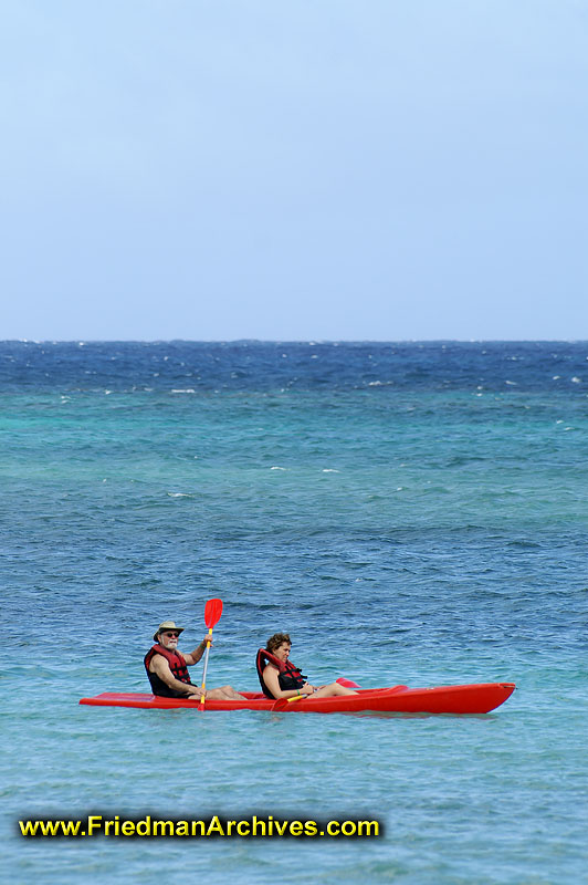 Canoe on Ocean