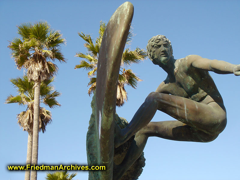 Surfer Statue