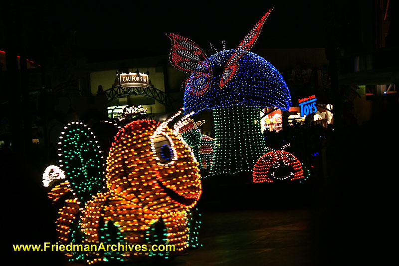 disneyland,disneyana,parade,lights,colorful,electric,icon,logo,