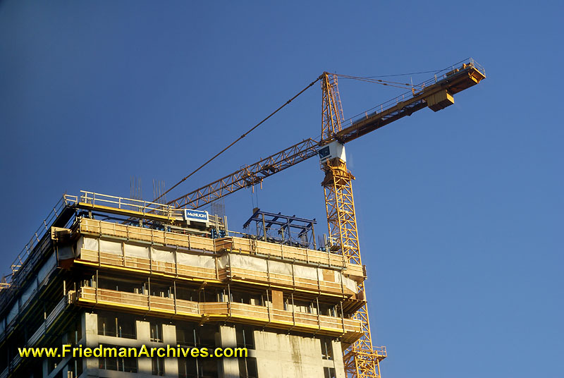 Crane and Building