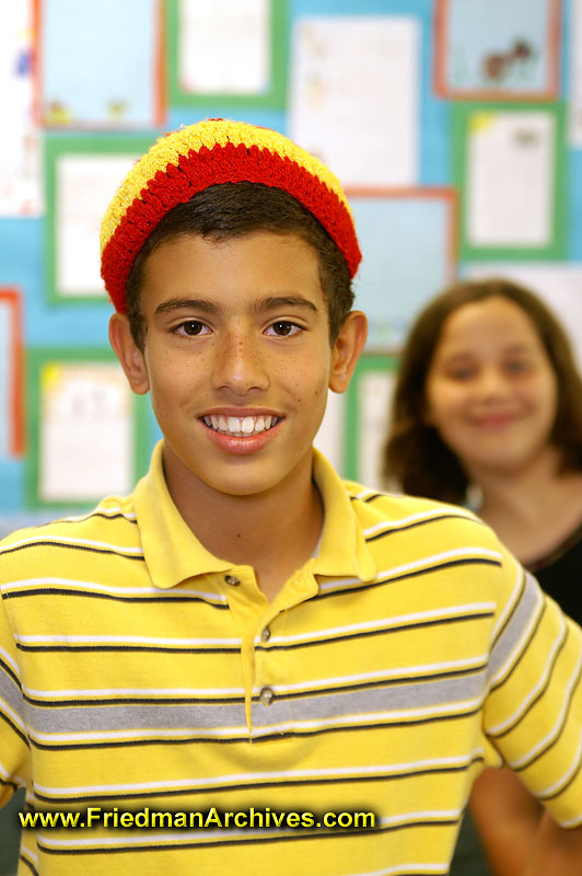 Happy Boy in Yellow Shirt