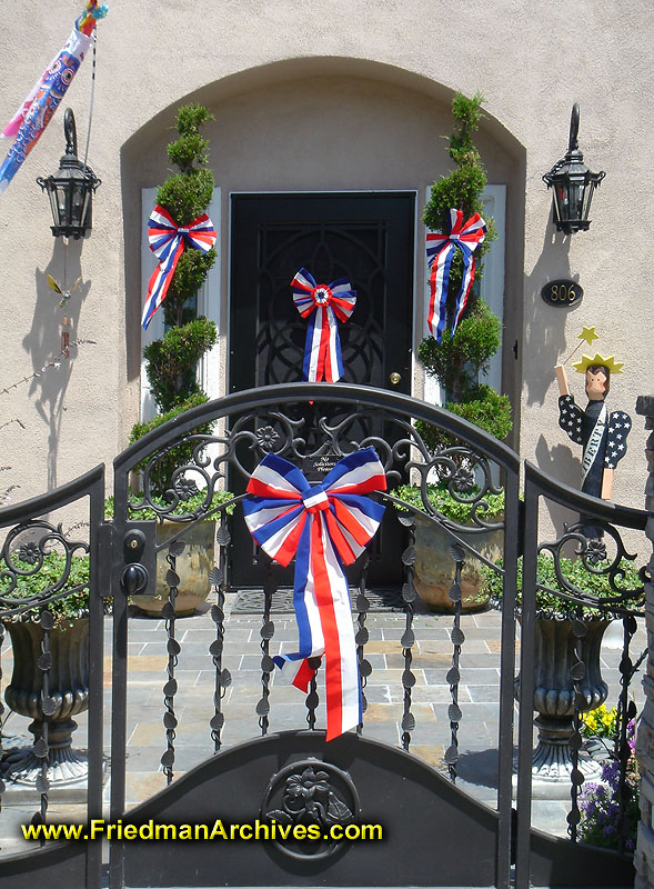 House with Flags