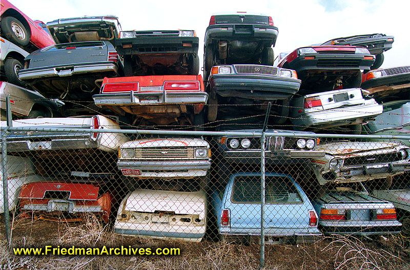 Cars in Junkyard