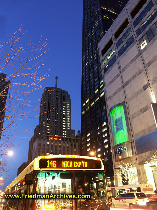 Michigan Street at Night