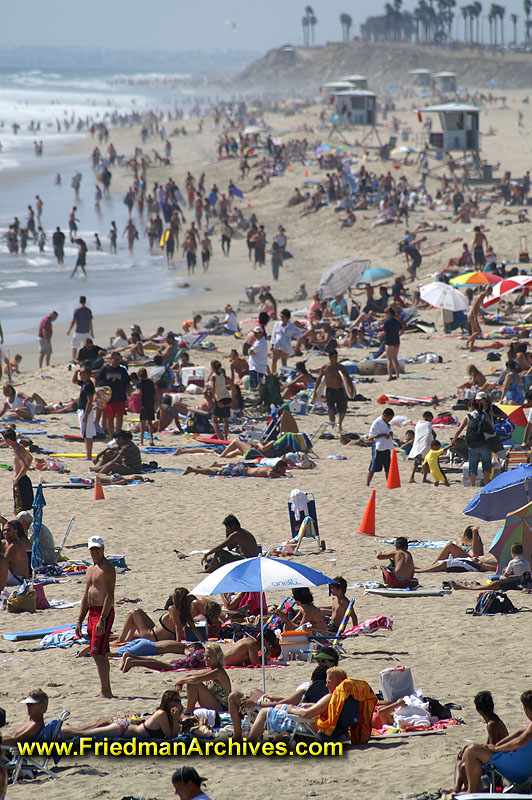 Crowded Beach