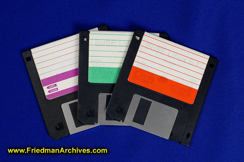 media,computer,storage,floppy,density,1.44MB,IBM PC,Mac,labels,colors,