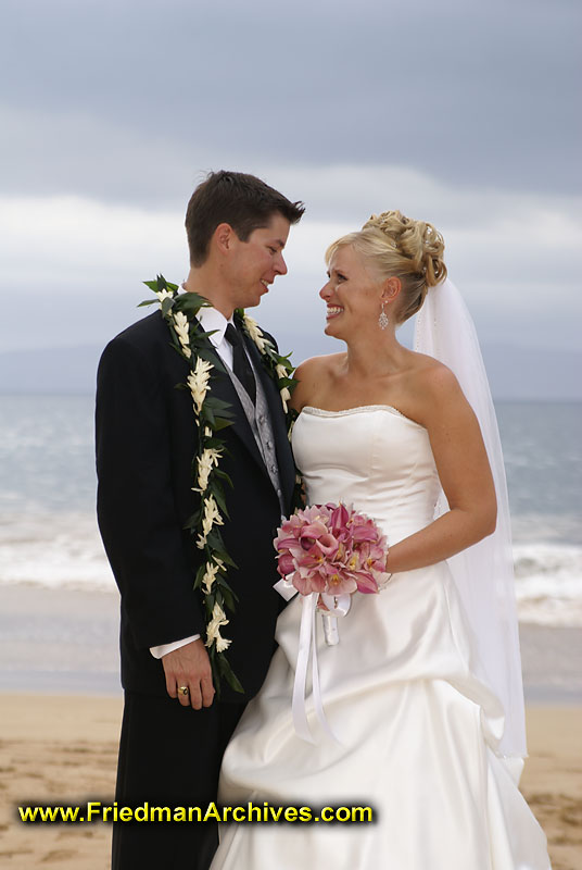 Wedding Sampler / Bride and Groom Gazing at Beach