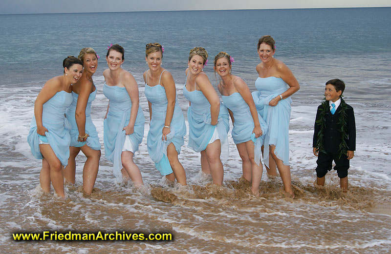 Wedding Sampler / Bridesmaids in the Ocean