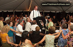 Groom in chair