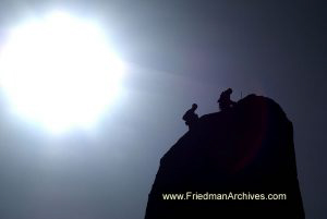 2 Climbers and Sun