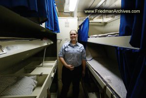 Female Sailor near Bunks