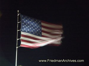 American Flag at Night