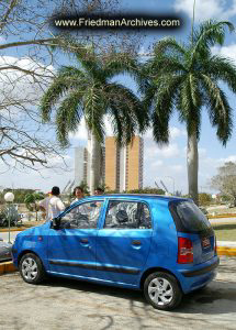 Blue Puny Car
