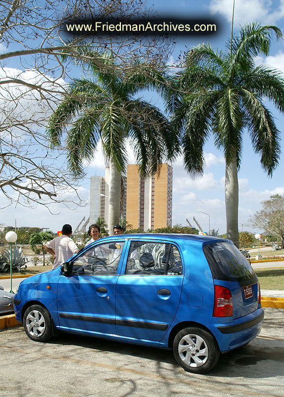 Blue Puny Car