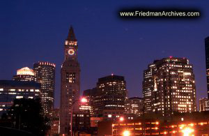 Boston Buildings at Night