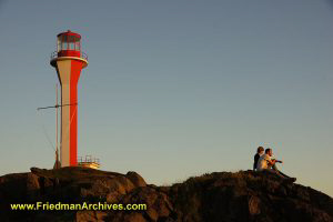 Cape Forchu and Tourists