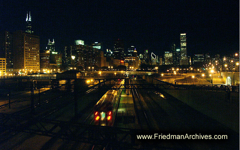 Chicago Skyline w RR