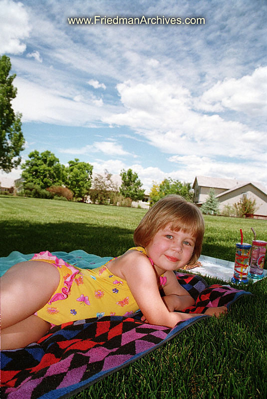 Child on Towel