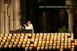 Church Service and Candles