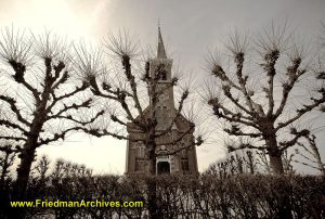 Church on Eerie Day (Sepia)