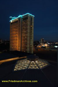 Citadel Building at night