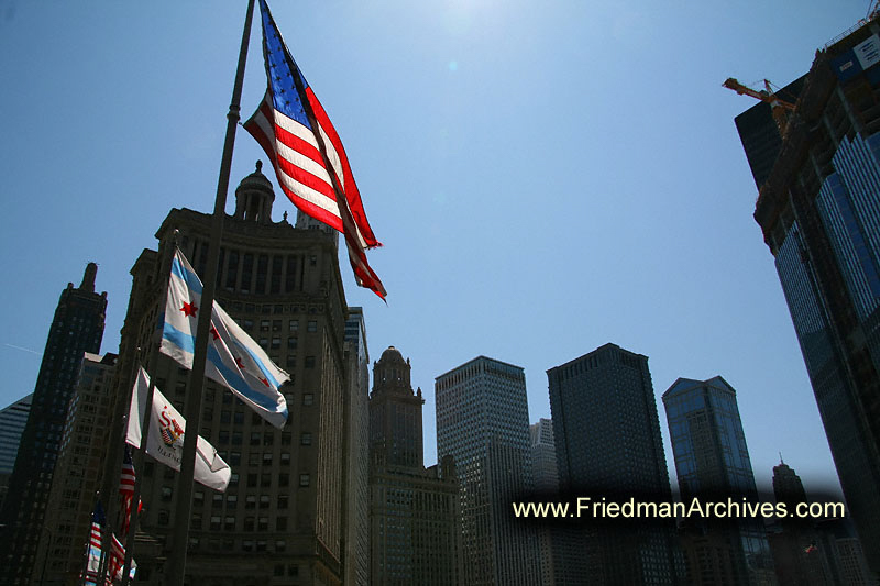 City and Flags