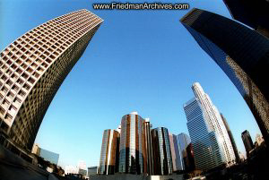 Downtown LA fisheye