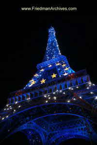 Eiffel Tower Blue