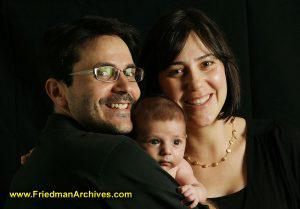 Family Portrait - Black Background